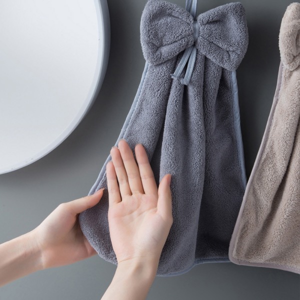 Absorberande hängande handduk, söt handduk med hängslinga