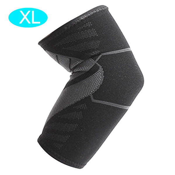 Unisex Nylon Strikkede Albuestøtte Støtte Forcerende Åndbar Elastisk Fitness Beskyttende Udstyr XL