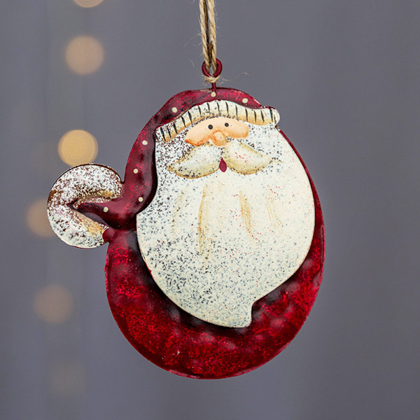 Ornament i tennmetall, klassiska julelement för temafest heminredning