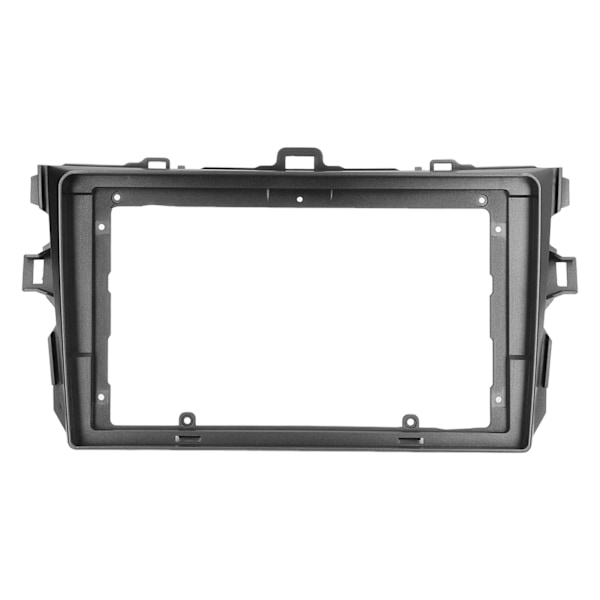 9 tums silver bilstereo radio fascia 2DIN ABS ljudpanel ram ersättning för Corolla 2006‑2013