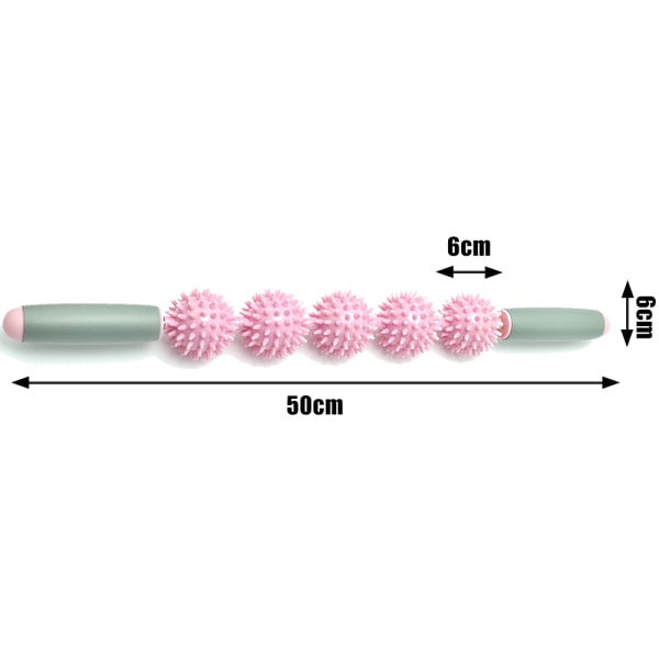 Yoga Stick Muscle Roller Massage Relax Yoga Fascia Stick med 5