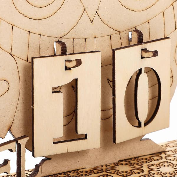 DIY Julekalender i tre, 2 sett for juledekorasjon