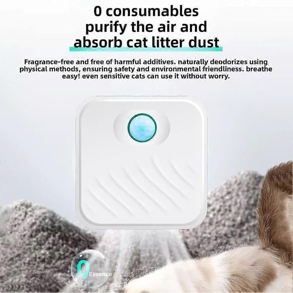 Rörelsesensor Litter Purifier Smart rörelsesensoraktivering Mångsidig kompakt design för täckt kattlåda A