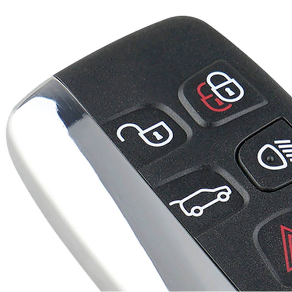 5-knappars svart smart bilfjärrkontroll nyckel fob fodral skal passar för Jaguar för Land Rover
