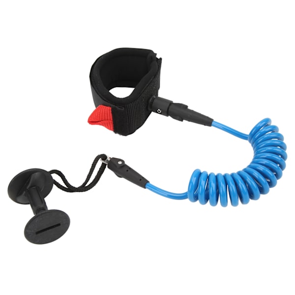5,5 mm 4 fot paddelbräda handledsrem elastisk TPU handledsrem surfkoppel stand up paddlekoppel för surfbräda blå
