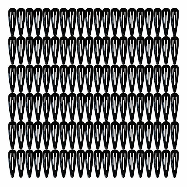 Hårklämmor svart, hårklämmor, hårklämmor, metall
