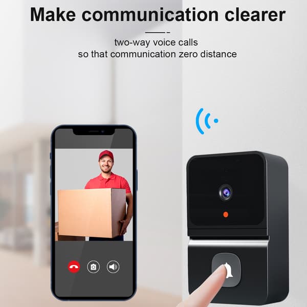 Smart Trådløs Wifi Video Dørklokke Telefon Dør Ring Intercom Sikkerhetskamera Klokke