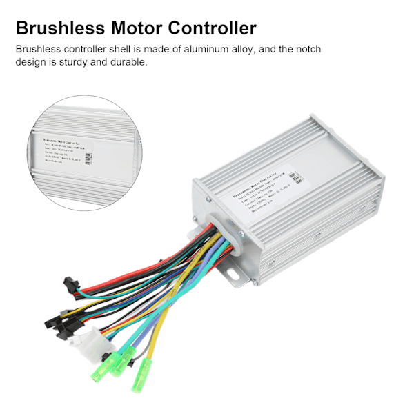 Borstlös motorstyrenhet Intelligent värmeavledning Regnbeständig elektrisk cykelstyrenhet med LCD-bakgrundsbelyst display