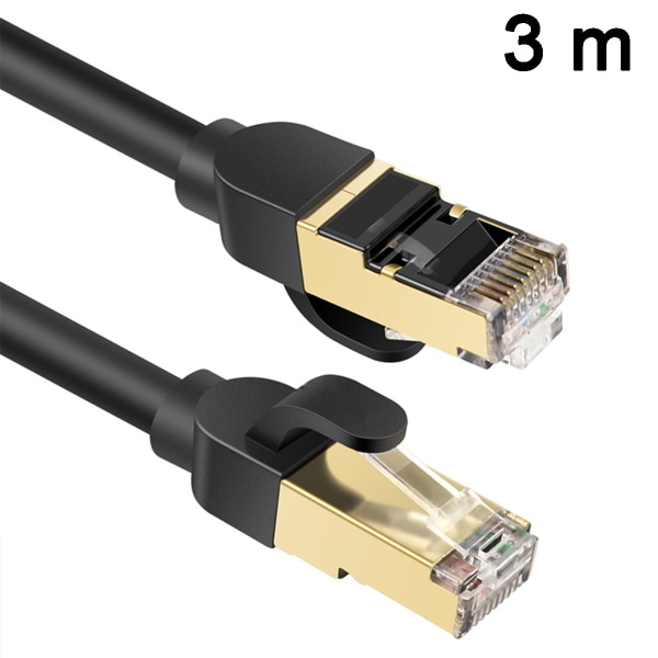 Cat 8 Ethernet-kabel, 26AWG 40Gbps 2000Mhz patchkabel, tung