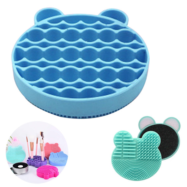 Makeup Brush Cleaning Mat Cosmetic Brush Storage Holder