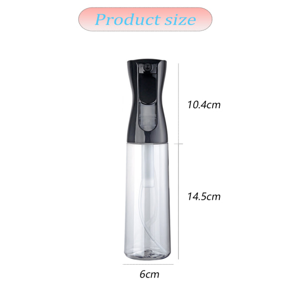 (10 oz/300 ml) kontinuerlig sprayflaske tom superfin plast m