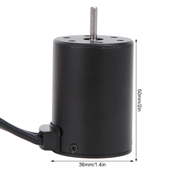 Vedenpitävä harjaton moottori 4P 3650 3100KV T-urosliitin 60A harjattomalla ESC-sarjalla 1/10 RC-autoon