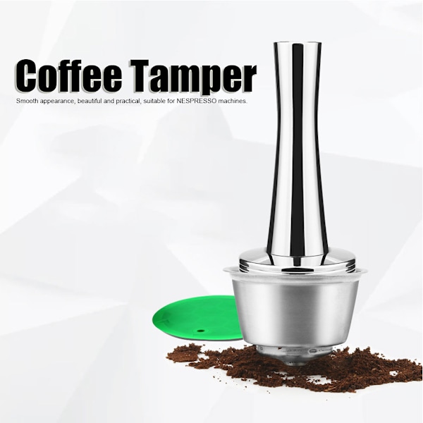 41mm Kapsel Kaffe Pulver Hammer Tamper Rustfritt Stål Kaffe Press Verktøy for NESPRESSO