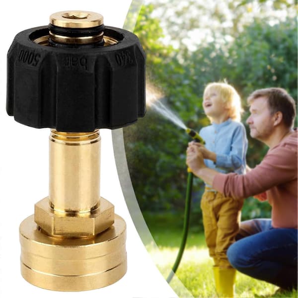 Trädgårdsslang till högtryckstvätt-adapter, utökad design för enkelt grepp, system för biltvätt i hemmet black