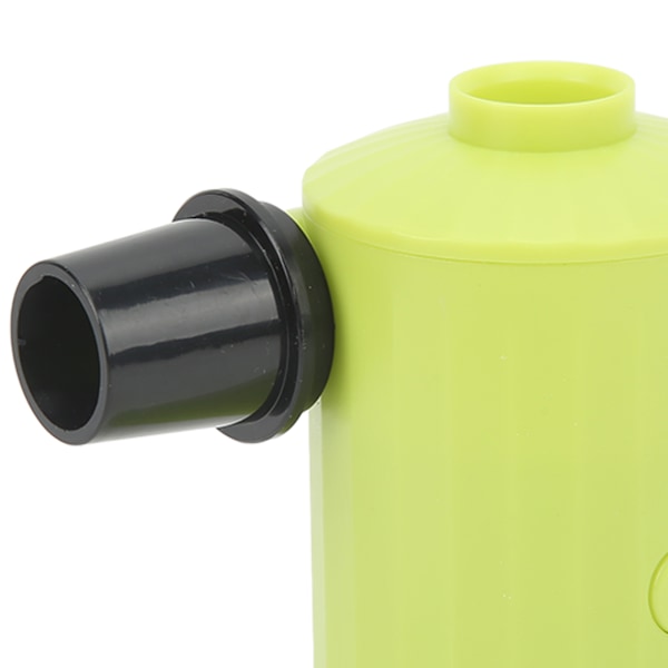 Bærbar Mini Luftpumpe Udendørs Multifunktion USB Opladning Elektrisk Luftpumpe med 6 Forskellige Luftdyser Grøn