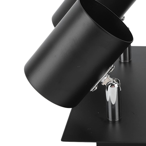 4-lampor justerbar industriell spårljusarmatur modern svart E27 lamphållare 85‑265V