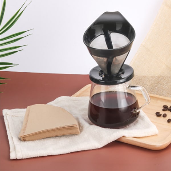 Genanvendelig fin kaffefilter i rustfrit stål til drypkaffemaskine