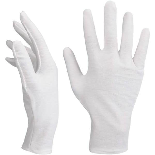 Baumwollhandschuhe Weiß,14 Paar Baumwolle Handschuhe,Care Schutz