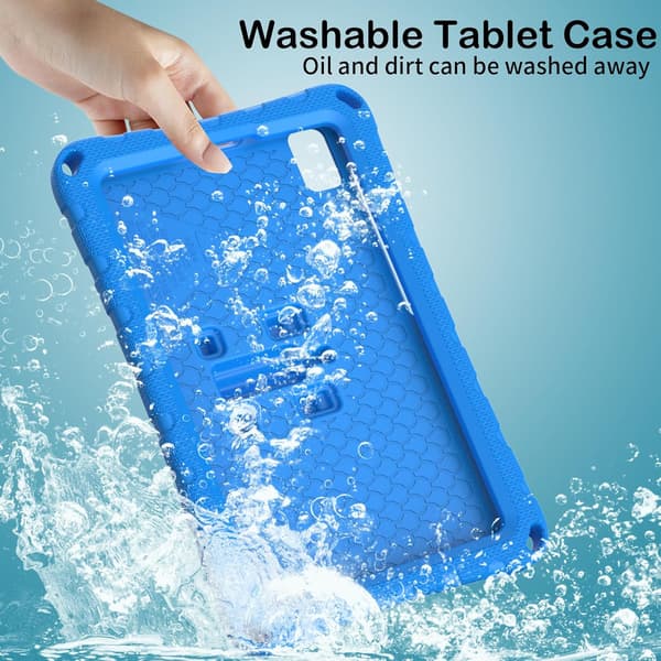 Fjärilsformat stativ surfplattefodral, lämpligt för iPad mini 7 anti-dropp axelremsfodral rose red