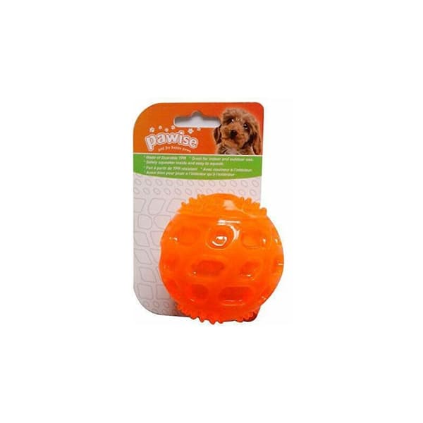 Diameter 8 cm (Orange) 3 stk. lydlegetøjsbolde til hunde, stærke og R