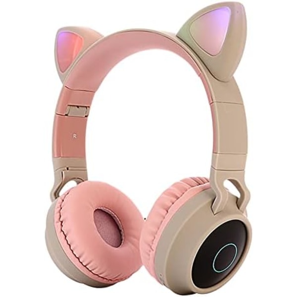 Bluetooth-hodetelefoner, Cat Ear LED Light Up Trådløs sammenleggbar