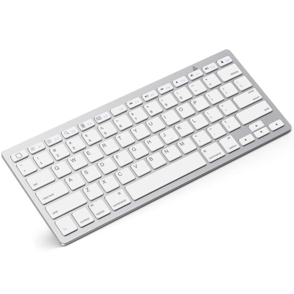 Slankt trådløst tastatur, 2,4 GHz 78-taster mini trådløst tastatur