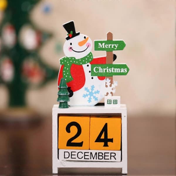 Julpynt i trä, nedräkningskalender, 3 st