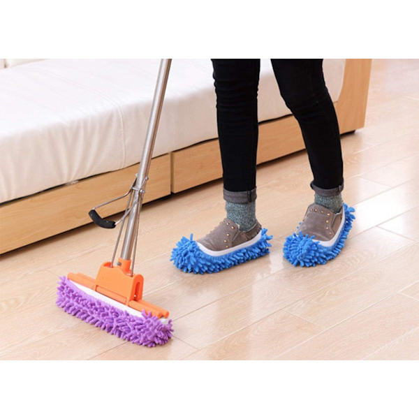 5 Paria Mop-Kenkiä Lattian Puhdistukseen Irrotettavat Puhdistussukat $5 Paria Mikrokuitu Kenkäsuojia Uusiokäyttöisiä Pölyluutia $5 Paria Mop-Sukkia Jalkapölynimuriin