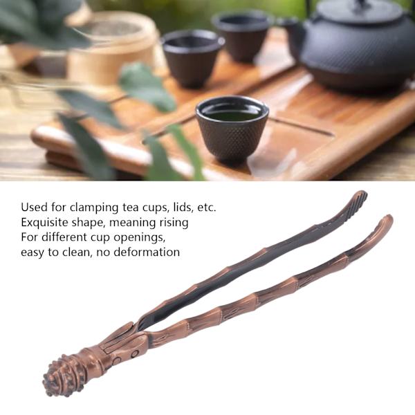 Bæger Pick Up Clip Bærbar Bestik Pincet Metal Tekop Vask Tang for Husholdningsbrug Kobber Farve