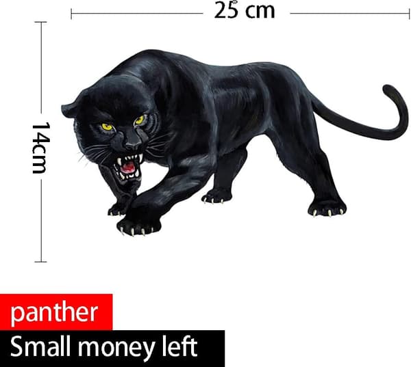 Dyrestickere, Bilsticker Panther Dekoration 3D S
