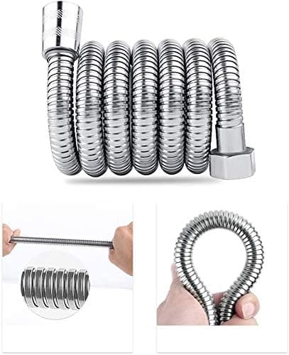 Bruser slange med krom finish, fleksibelt design med solid messingindsats for højtryksbestandighed, universal pasform til bidet-sprayer, eksplosionssikker rustfri