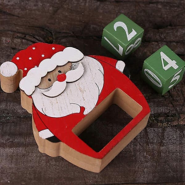 Julekalender i tre, dekorative pyntegjenstander, 2 sett