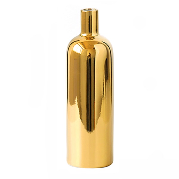1 st Modern gyllene vas Keramisk blomvas guld metallisk vas