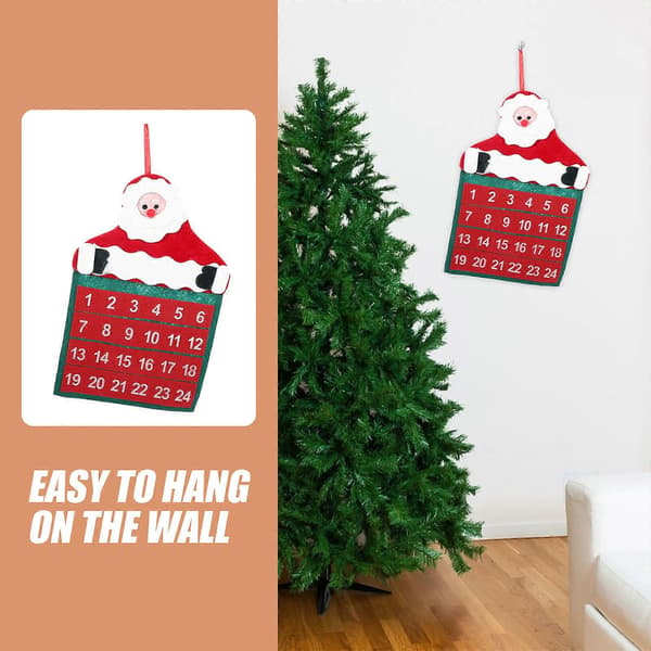 Julkalender Tomte Älg Snögubbe för nedräkning 2 st