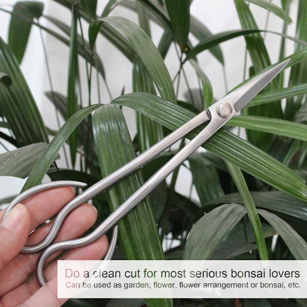 Bonsai-sakset ruostumattomasta teräksestä, lehtien ja versojen leikkaamiseen, pitkällä varrella, puutarhaan, kukkiin ja vihanneksiin