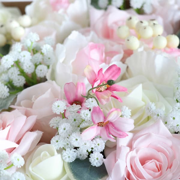 Håndlavede kunstige blomster, ideelle til midterstykker til brudebad, blomsterkombination med langvarig konservering, dekor til flere formål