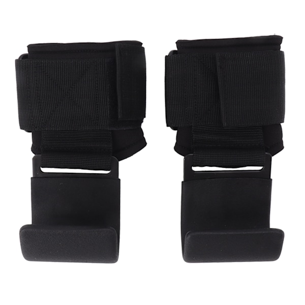 Vektstangløfte krok 2PCS Tykke puter Sklisikre Heavy Duty Løftehåndleddsstropper for menn kvinner voksen