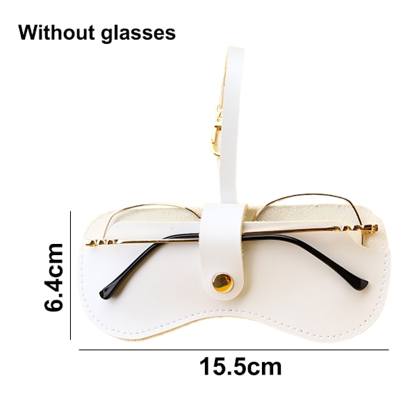 Klassiskt skyddande glasögonfodral i läder, unisex