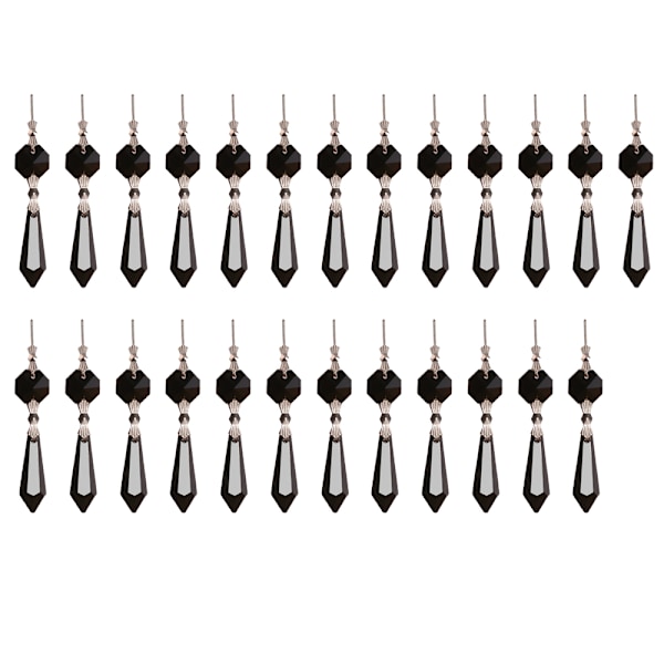 Chandelier Icicle Crystal U-Drop Prisms for Wedding, 37mm