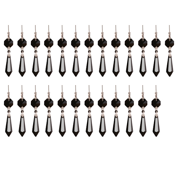 Lysekrone Icicle Krystal U-Drop Prismer til Bryllup, 37mm