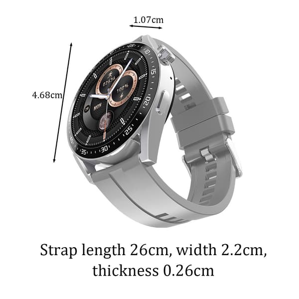HW28 NFC åtkomstkontroll offline fjärrkontroll AI-assistent Bluetooth-samtal smart klocka Silver+Silver