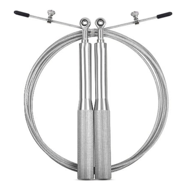 Springtov Speed Rope Justerbare stålkabler, skridsikre håndtag