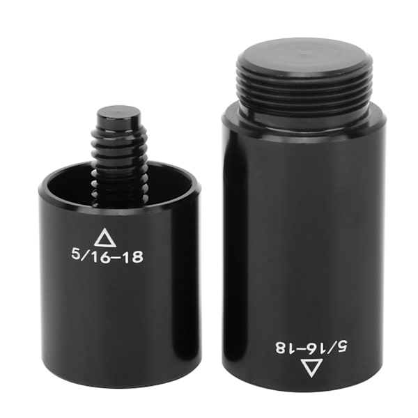 Musta Pool Extension Cue 2oz Biljardi Keskimmäinen Liitäntäakselin Jatke 5/16‑18 Hammas