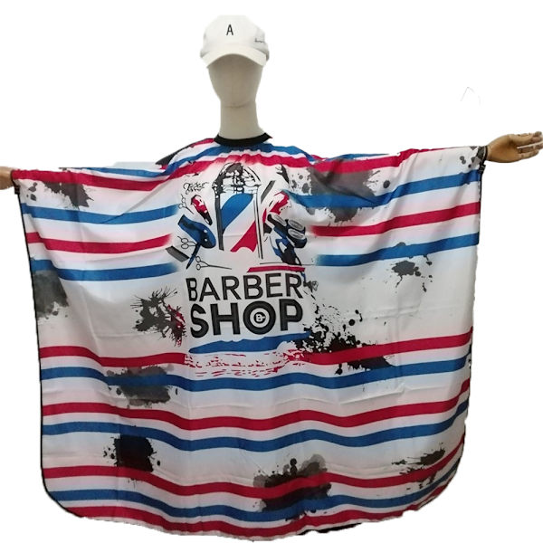 Frisör Salong Hårklippningskappa Svart Salong Barber Kappa