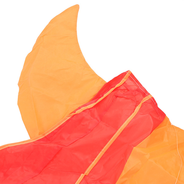 Delfinkite i polyester, 3D-tecknad djur, mjuk parafoil, utomhusleksak för barn, röd