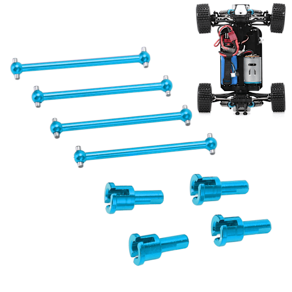 4 kpl Metalliset koiranluun differentiaalinivelkupit WLtoys A959 A949 A969 A979 1/18 RC-auton osiin Sininen
