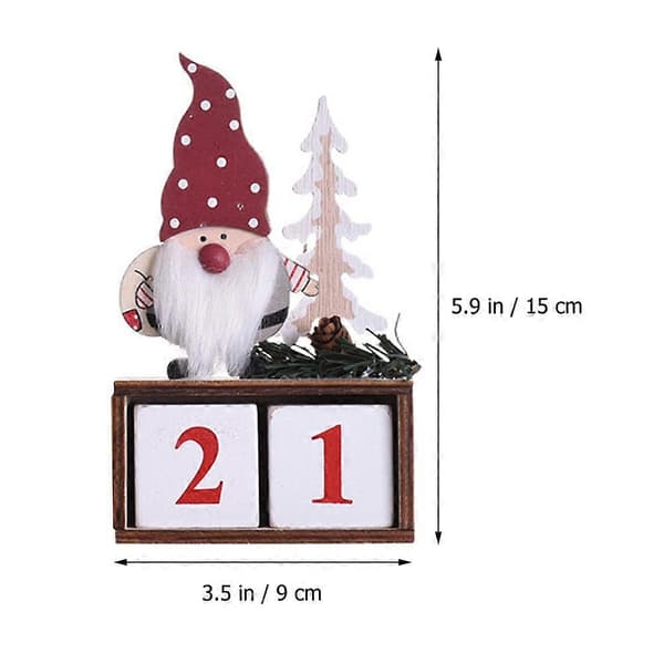Julekalender i tre, evigvarende bordkalender, 2 sett