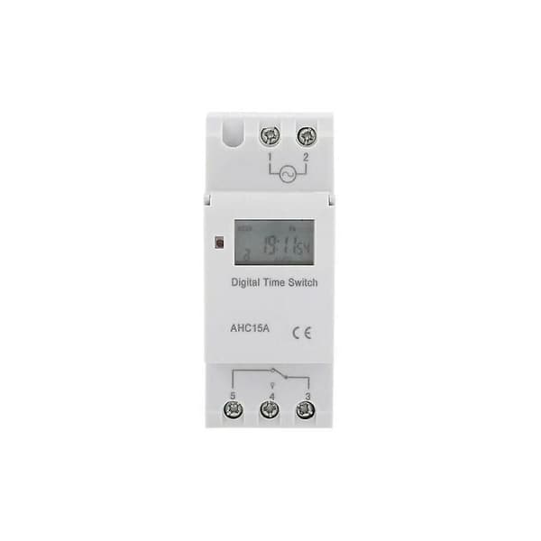 Digital LCD Programmerbar Timer, Tidrelä med DIN-skena Installation, Hög Precision och Stöder Upp Till 16 På Inställningar och 8 Av