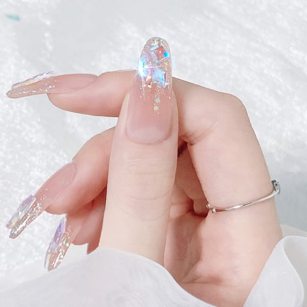 3D-kynsikoristeet aurora-timantteja monen muotoinen sekoitus kynsikristalli