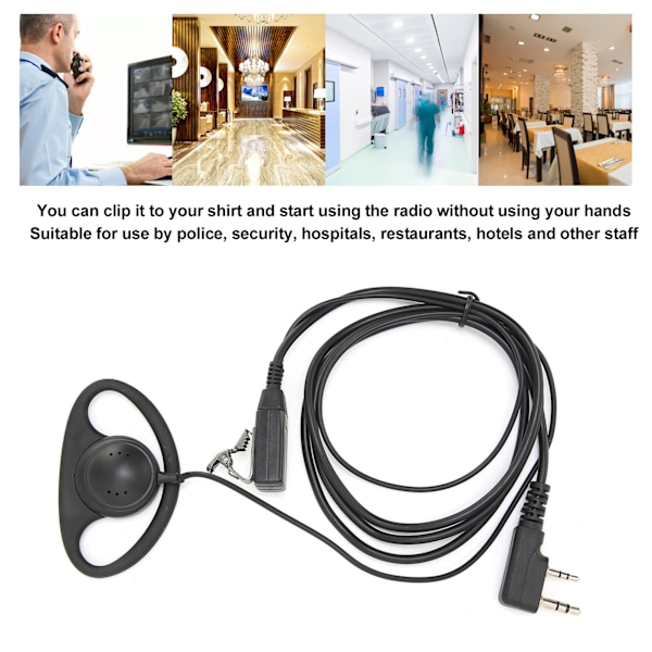 P109‑PK01‑G4 Walkie Talkie Hörlurar Resistenta mot dragning och rivning Walkie Talkie Headset